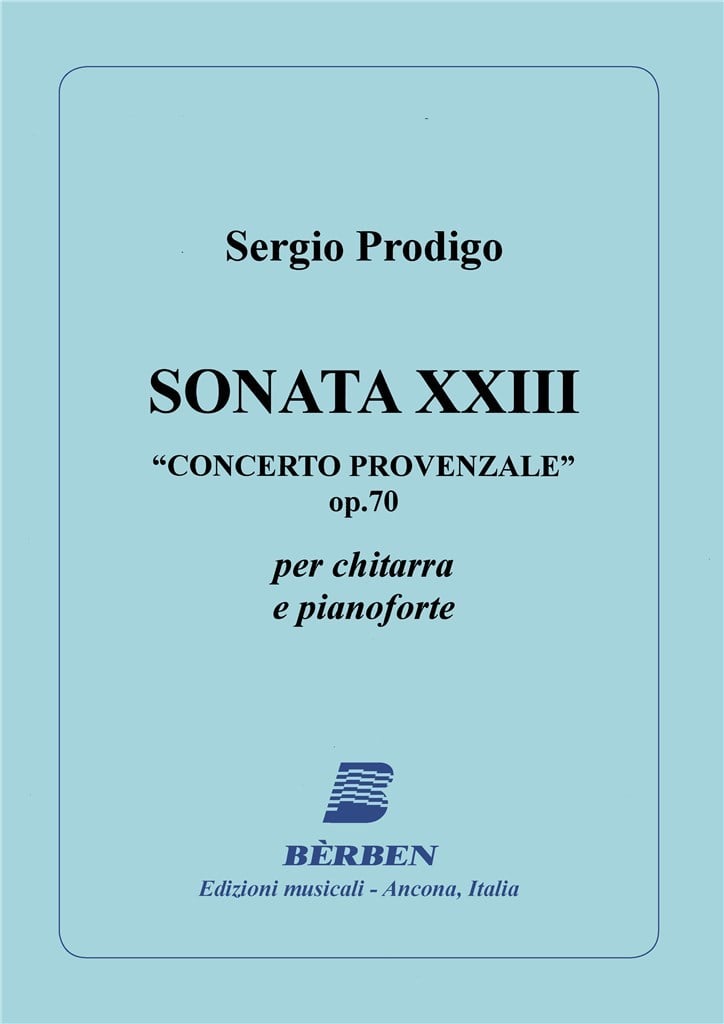 Sonata Xxiii Op 70 Concerto Pro